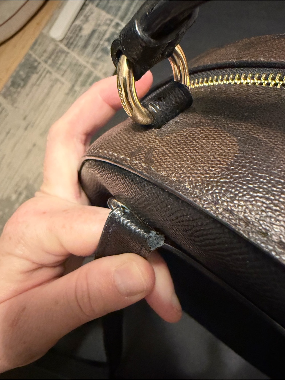 Coach Black Pebbled Leather Mini Backpack with Gold Hardware - Picture 6 of 8